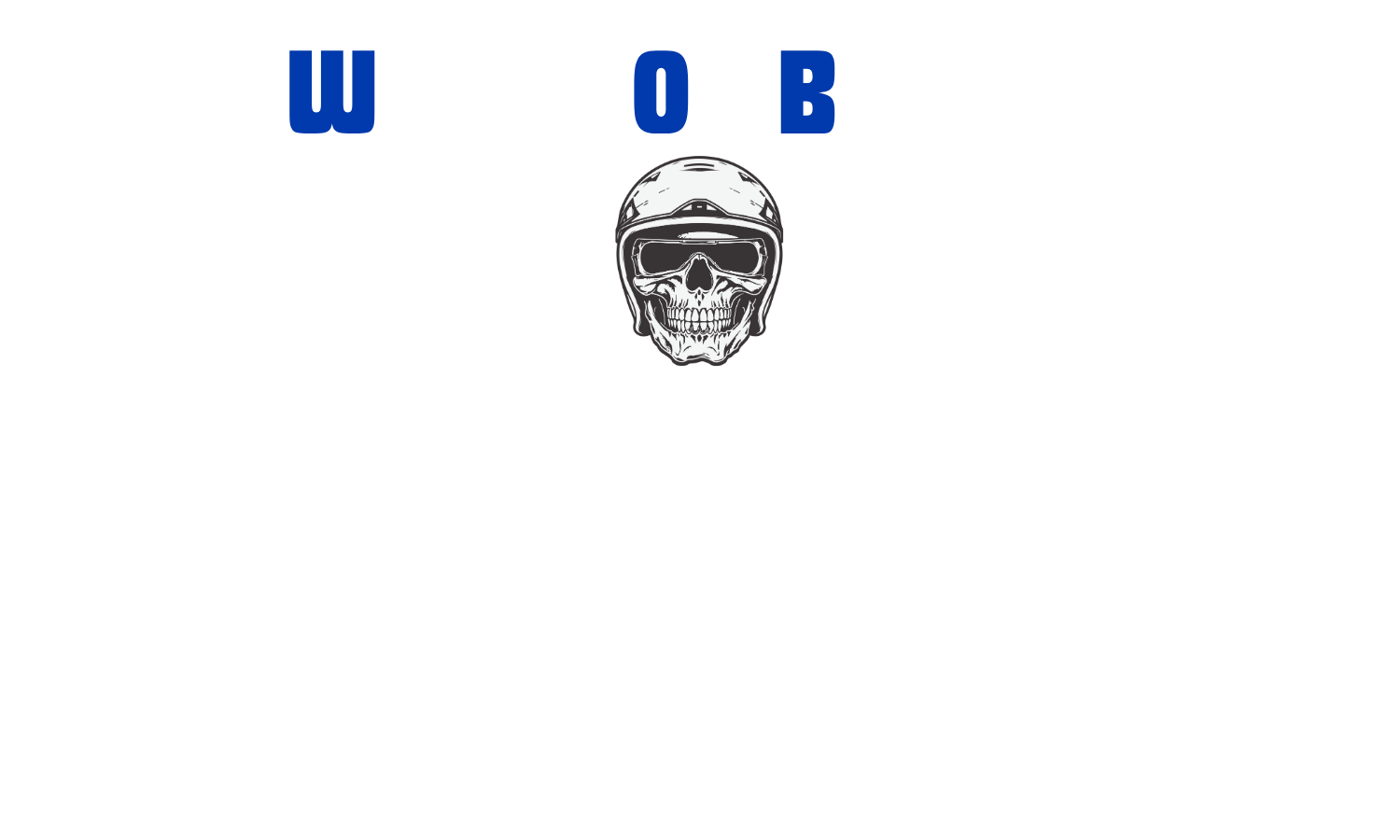 World Of Bikers Logo White